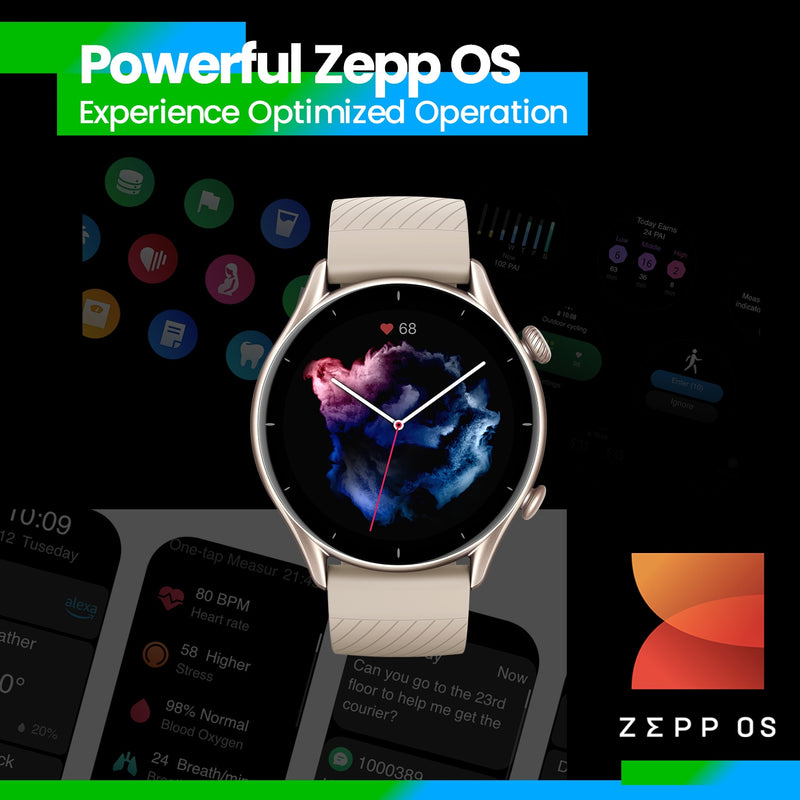 Smartwatch 1.39 Amazfit gtr 3 gtr3 GTR-3 zepp os alexa built-in gps relógio inteligente para Android e IOS