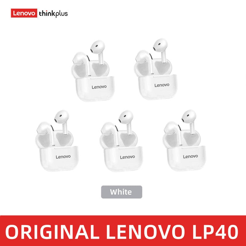 Original lenovo lp40 tws fones de ouvido sem fio bluetooth