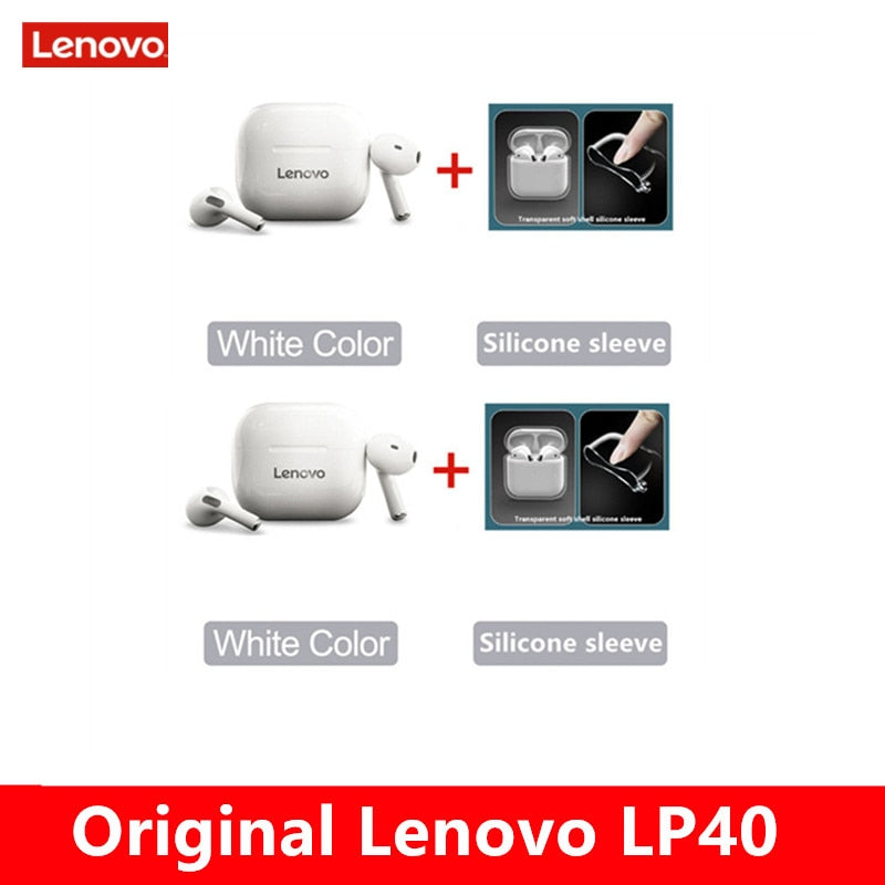 Original lenovo lp40 tws fones de ouvido sem fio bluetooth