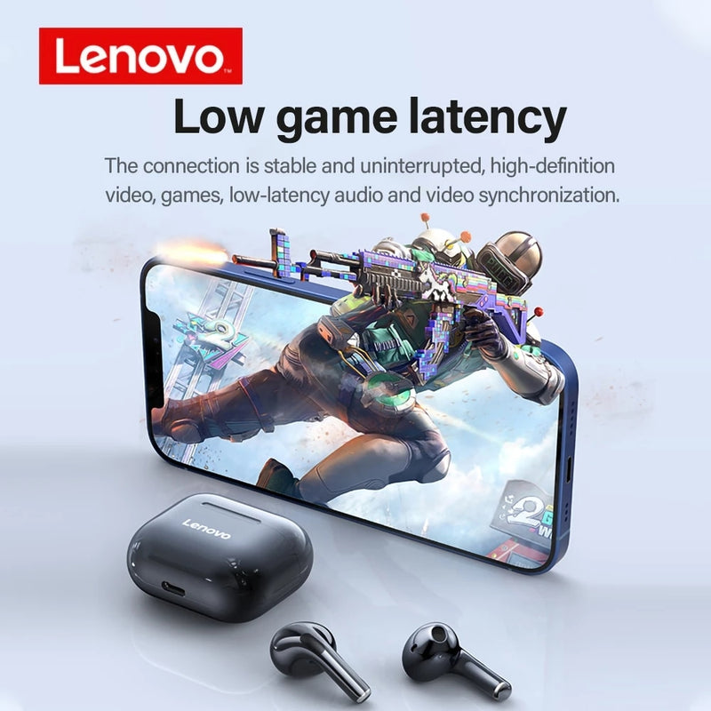 Original lenovo lp40 tws fones de ouvido sem fio bluetooth