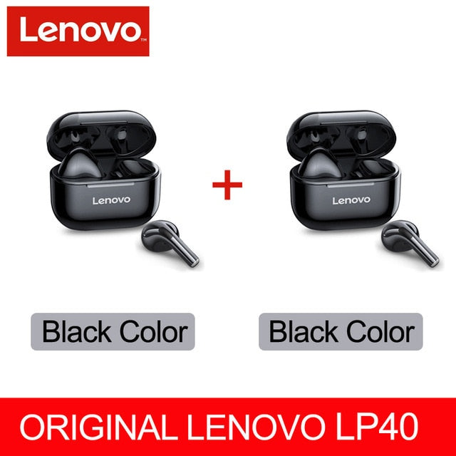 Original lenovo lp40 tws fones de ouvido sem fio bluetooth