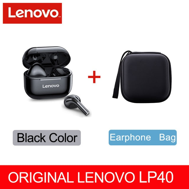 Original lenovo lp40 tws fones de ouvido sem fio bluetooth