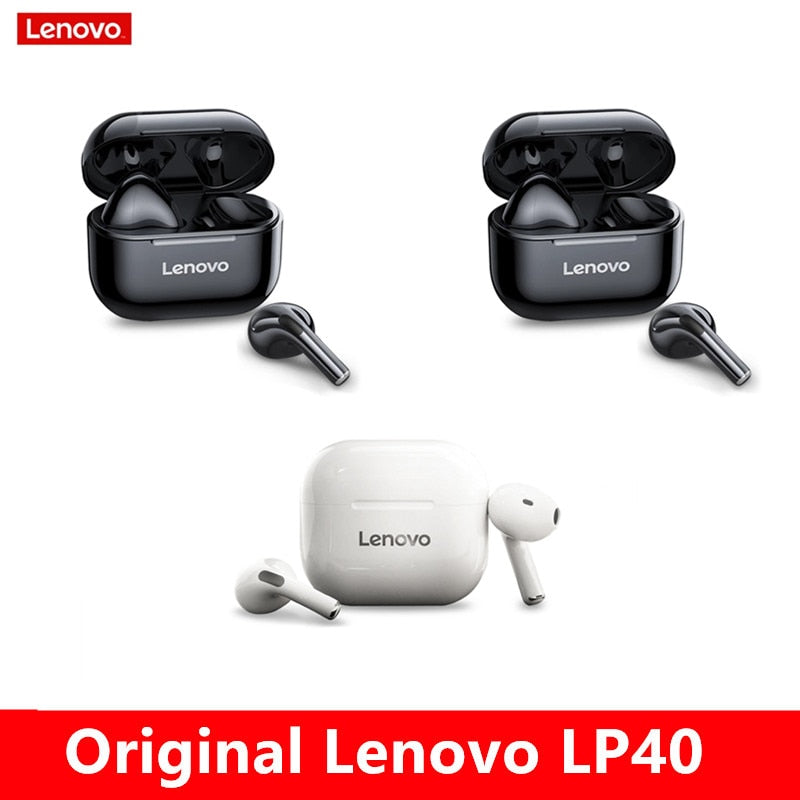 Original lenovo lp40 tws fones de ouvido sem fio bluetooth