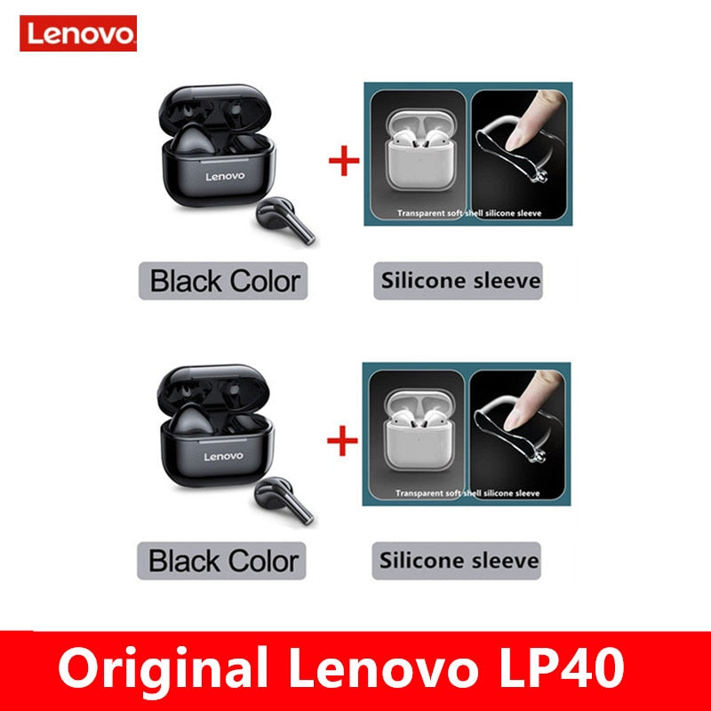 Original lenovo lp40 tws fones de ouvido sem fio bluetooth