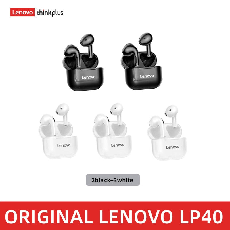 Original lenovo lp40 tws fones de ouvido sem fio bluetooth