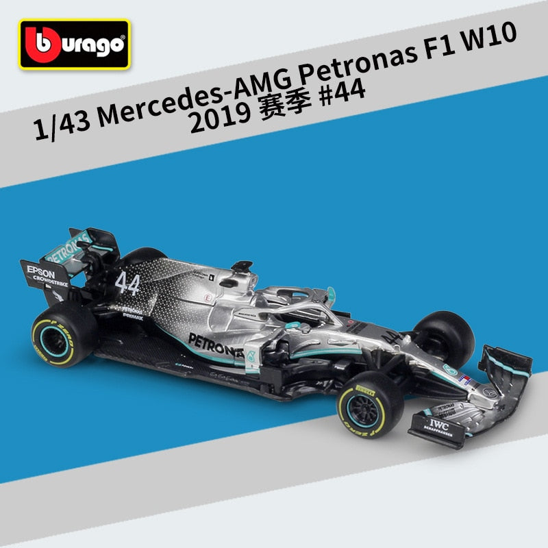 Bburago 1:43 2021 f1 mercedes-amg w12 44 # lewis hamilton 77 # valtteri bottas formula 1 carros de brinquedo