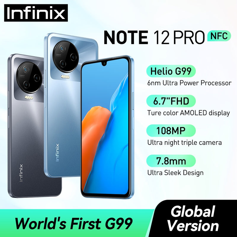 Smartphone Infinix Note 12 pro 4G NFC